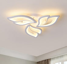 Load image into Gallery viewer, Bedroom LED Lights For Ceiling Flower Chandelier Flush Mount Ceiling Lamp Fixture Black/White 50cm
