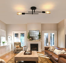 Load image into Gallery viewer, Flushmount Ceiling Light Bedroom Corridor Dome Light Modern Industrial Black/ Gold E27
