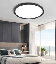 Load image into Gallery viewer, LED Ceiling Light Fixture 6000K Cool White Round Flush Mount Ceiling Light White/Black
