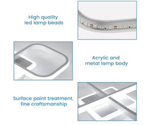 Load image into Gallery viewer, LED Ceiling Light 36W Black/White Square LED Ceiling Light for Kitchen, Bedroom, Dining Room
