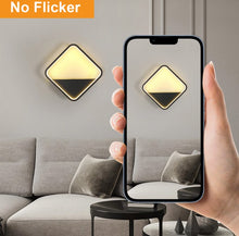 Load image into Gallery viewer, Square LED Wall Light 20W Warm White 25cm Black Aluminum
