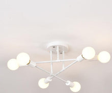 Load image into Gallery viewer, Ceiling Light White Vintage Pendant Light Industrial Chandelier  6 x E27 (included)
