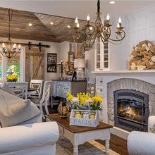 Load image into Gallery viewer, Vintage Chandelier 6/8 Light Pendant Light Bronze E14 Metal
