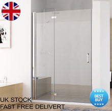 Load image into Gallery viewer, Pivot Shower Door 900 mm Bathroom Aluminium Frame Glass Chrome Enclosures
