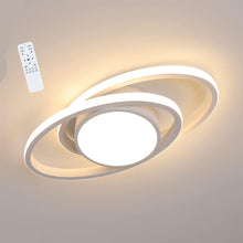 Load image into Gallery viewer, Modern LED Ceiling Light with Remote Control – Decorative Flush Mount Fixture White 40cm
