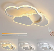 Load image into Gallery viewer, Children&#39;s Room Ceiling Lamp with Remote Control LED Ceiling Lamp for Children&#39;s Room White Cloud Lamp
