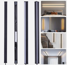 Load image into Gallery viewer, Wall Lights Indoor/Outdoor LED Wall Sconce Long Strips Lights Black Up Down 60/80/100cm White/Warm Light Watertight
