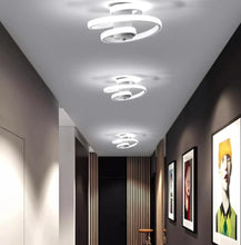 Load image into Gallery viewer, Semi Flush LED Ceiling Light Ceiling Lamp Light Fixtures 18W Nordic Minimalist Black/White

