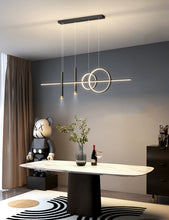 Load image into Gallery viewer, Linear Pendant Light LED Black/Gold Modern Lighting Kitchen Island Linear
