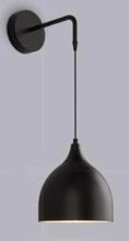 Load image into Gallery viewer, Wall Mount Light Modern 1 Light Wall Pendant Lamp for Bedside Black E27
