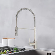Load image into Gallery viewer, Kitchen Tap Chrome Finish Mono Faucet Pull Out Down Kitchen Tap Chrome Finish
