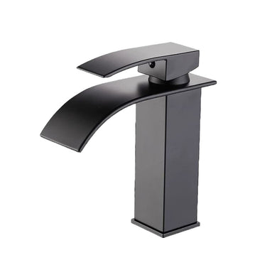 Black Taps For Bathroom Waterfall Black Basin Sink Mixer Tap