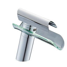 Load image into Gallery viewer, Waterfall Modern Bathroom Basin Tap Waterfall Modern Bathroom Basin Tap Chrome Finish Mixer Monobloc
