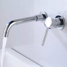 Load image into Gallery viewer,  mono basin taps Basin Tap Chrome Finish Waterfall Basin Sink Mixer Tap Bathroom Single Lever Hot Cold Tap Wall Mounted Tap
