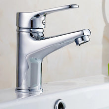 Load image into Gallery viewer, Basin Tap Deck Mounted Modern Bathroom Basin Sink Tap Mixer Taps Monobloc Basin Tap Chrome Finish
