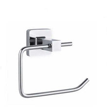 Load image into Gallery viewer, Toilet Roll Holder Bathroom Square Polished Chrome Toilet Roll Holder Bar High Shine Accessory
