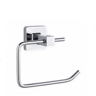 Toilet Roll Holder Bathroom Square Polished Chrome Toilet Roll Holder Bar High Shine Accessory