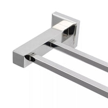 Load image into Gallery viewer, bathroom towel holder 60cm Double Towel Holder Chrome Wall Mounted Rack Holder Accessory

