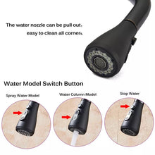 Load image into Gallery viewer, Kitchen Tap Black Finish Pull Out 360°Swivel Spout Spray Faucet Kitchen Tap Black Finish Pull Out 360°Swivel Spout Spray Faucet
