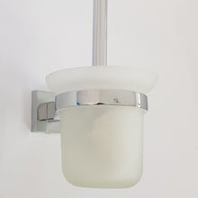 Load image into Gallery viewer, wall mounted toilet brush Toilet Brush &amp; Holder Square Set Wall Mount Bathroom Accessory
