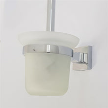 Load image into Gallery viewer, hanging toilet brush Toilet Brush &amp; Holder Square Set Wall Mount Bathroom Accessory
