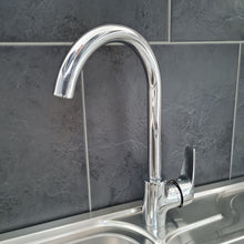 Load image into Gallery viewer, Kitchen Tap Faucet Deck Mounted Kitchen Tap Chrome Finish Swivel Spout Single Lever Brass Faucet
