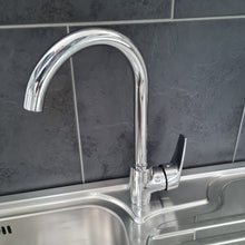 Load image into Gallery viewer, Kitchen Tap Brass Faucet Kitchen Tap Chrome Finish Swivel Spout Single Lever Brass Faucet
