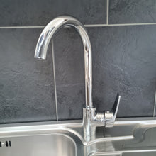 Load image into Gallery viewer, Kitchen Tap Swivel Spout Kitchen Tap Chrome Finish Swivel Spout Single Lever Brass Faucet Kitchen Tap Chrome Finish Swivel Spout Single Lever Brass Faucet
