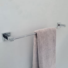 Load image into Gallery viewer, towel holder ring Towel Holder Chrome Finish Square Accessory Chrome Finish 40cm Length
