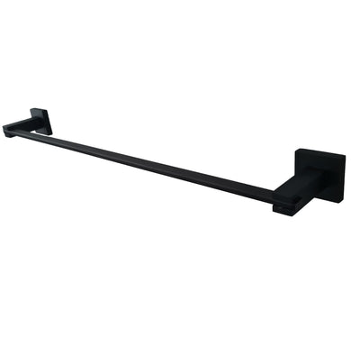 black towel rail Black Matt Finish Bathroom Wall Mounted Modern Towel Holder Black Square Stylish Accessory