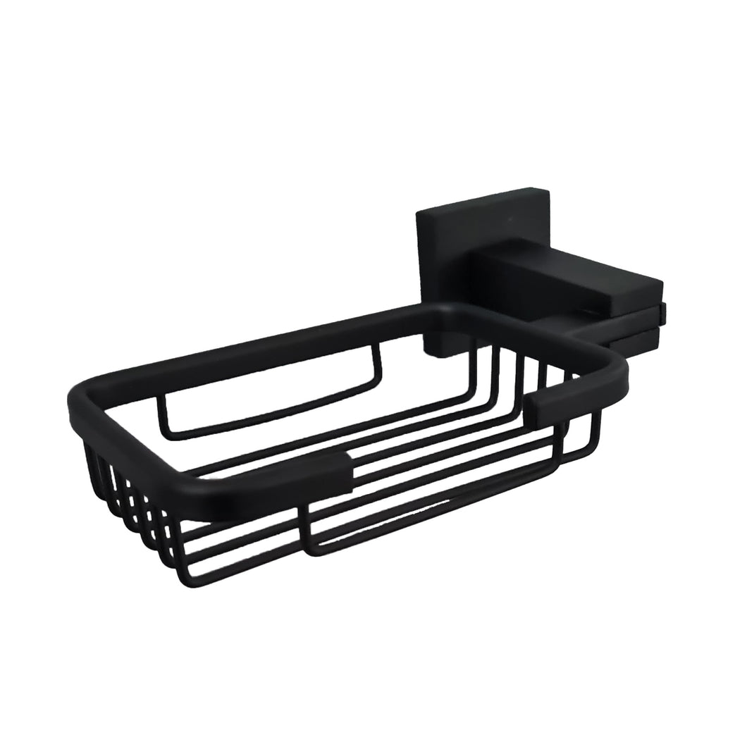 black soap holder for bathroom Bathroom WC Soap Holder Black Square Wall Mounted Stylish Soap Black Holder Accessory