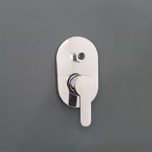 Load image into Gallery viewer, concealed shower Round Shower Set Thermostatic Concealed Round Mixer Head Chrome Valve
