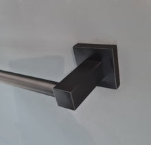 Load image into Gallery viewer, Wall Mounted Towel Rack Holder Black Single Towel Rack Holder 60cm Black Towel Holder Black Wall Mounted Accessory
