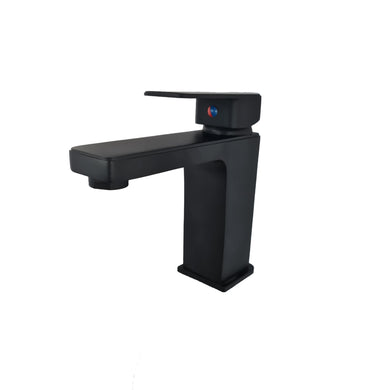 Matte Black Bathroom Taps uk Square Bathroom Mono Sink Mixer Tap Brass Single Lever Modern Black Basin