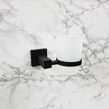 Load image into Gallery viewer, Black wall mounted toothbrush holder Black toothbrush holder Black toothbrush and toothpaste holderBlack toothbrush holder setBlack toothbrush holder set wallBlack wall mounted tumbler toothbrush holderBlack wall mounted toothbrush holder uk

