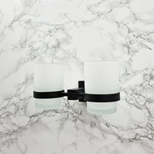 Load image into Gallery viewer, Black wall mounted toothbrush holder Black toothbrush holder Black toothbrush and toothpaste holderBlack toothbrush holder setBlack toothbrush holder set wallBlack wall mounted tumbler toothbrush holderBlack wall mounted toothbrush holder uk
