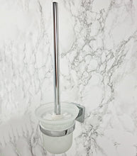 Load image into Gallery viewer, toilet brush  Toilet Brush &amp; Holder Square Set Wall Mount Bathroom Accessory

