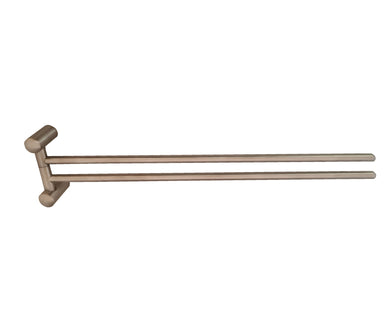 Double Towel Holder Double Towel Holder Brush Chrome Finish Accessory