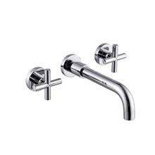 Load image into Gallery viewer, basin mixer tap Waterfall Basin Tap Chrome Finish Mixer Tap Bathroom Single Lever Hot Cold Tap Wall Mounted Tap
