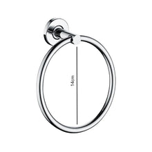 Load image into Gallery viewer, Chrome Towel Ring Hand Towel Holder Chrome Finish Wall Mounted Bathroom Accessory
