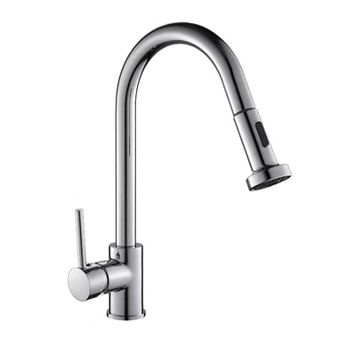 Kitchen Tap Pull Out  Kitchen Tap Chrome Finish Pull Out Sprayer Swivel Kitchen Tap Sink 360° Handle Mixer