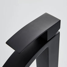 Load image into Gallery viewer, Matte Black Bathroom Taps Hot Cold Black Basin Cloakroom Tap Modern Basin Sink Tap Square Mixer
