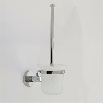 Toilet Brush & Holder Toilet Stand Set Wall Mount Accessory Cleaning Tool WC