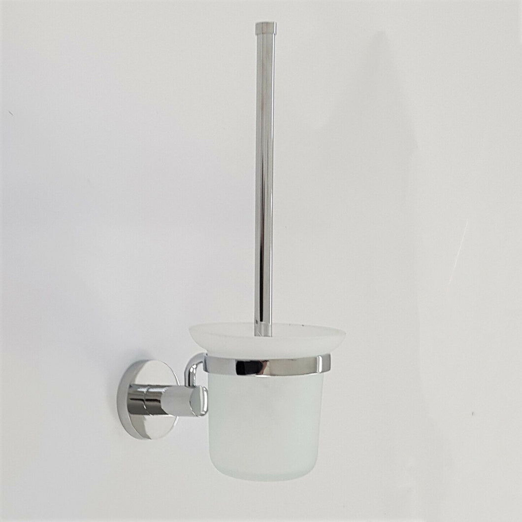 Toilet Brush & Holder Toilet Stand Set Wall Mount Accessory Cleaning Tool WC