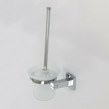 Load image into Gallery viewer, Toilet Brush &amp; Holder WC Toilet Square Set Wall Mount Bathroom Accessory Cleaning Tool
