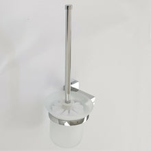 Load image into Gallery viewer, Toilet Brush &amp; Holder WC Toilet Square Set Wall Mount Bathroom Accessory Cleaning Tool

