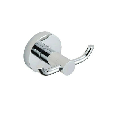 bathroom towel hooks uk Modern Wall Mounted Double Hook Bathroom Towel Robe Coat Hooks Accessory Chrome