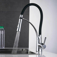 Load image into Gallery viewer, Kitchen Tap 360 Rotation Rotation 360 Kitchen Kitchen Tap Chrome Finish Pull Down Spray Faucet
