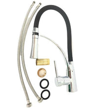 Load image into Gallery viewer, Kitchen Tap Flexi Hose Pipes Rotation 360 Kitchen Kitchen Tap Chrome Finish Pull Down Spray Faucet

