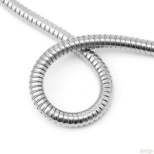 Load image into Gallery viewer, smooth shower hose 1.5 M Long Shower Bathroom Plumbing Shower Hose Flexible Stainless Steel Chrome Standard Pipe Flexi
